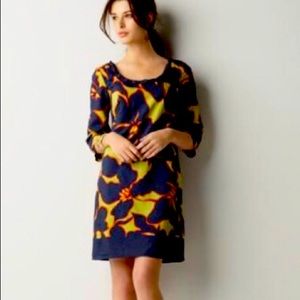 Ann Taylor Loft Shift Dress 8petite 3/4 sleeves